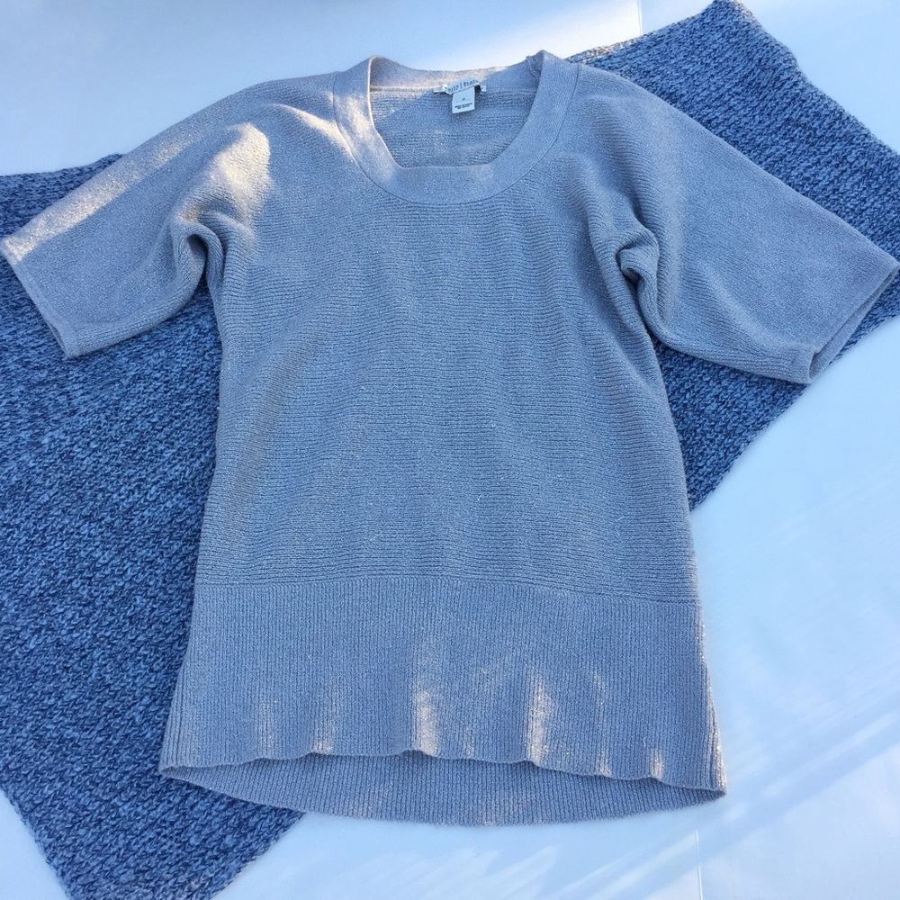 White House Black Market Shimmer Tunic Sweater